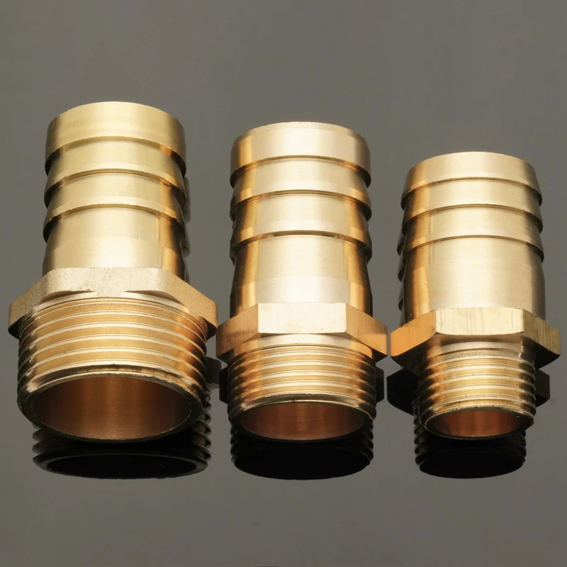 

Brass Pipe Fitting 4mm 6mm 8mm 10mm 12mm 19mm Hose Barb Tail 1/8" 1/4" 1/2" 3/8" BSP Male Connector Joint Copper Coupler Adapter