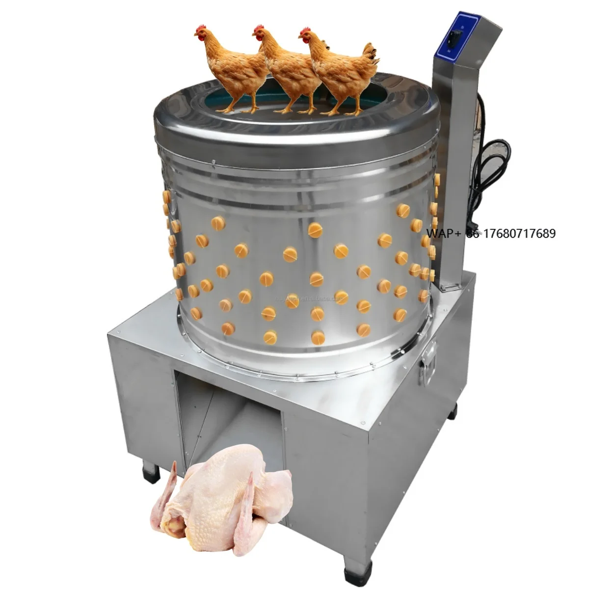 

Автоматическая машина для ощипывания птицы (кур, уток) для скотобоен / Устройство для удаления перьев из птичьей шкуры для линий убоя на скотобойнях (нержавеющая сталь 201SS)