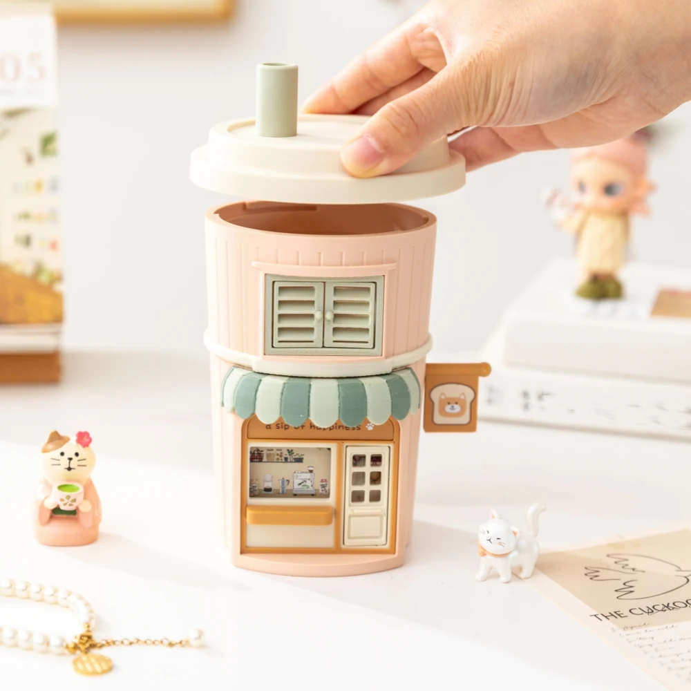 Creative Cartoon Music Box Jewelry Storage Box Home kids Room Party Table Decor Ornament Birthday Christmas Gift for Girl