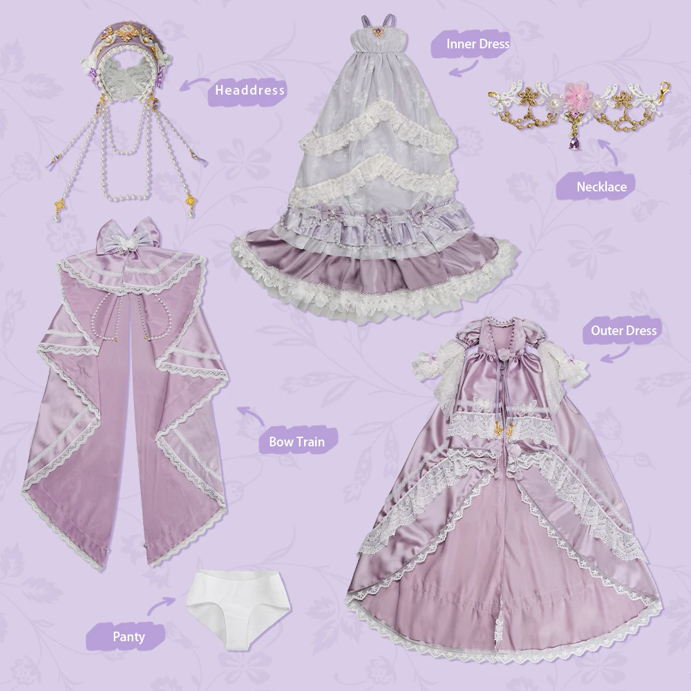 1/3 BJD 62cm High-End Formal Wear Dresses Only– Doll Not Included High Quality Gift for Girls ICY SD
