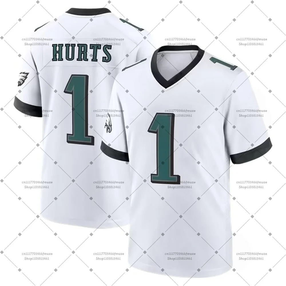 2026 Philadelphia Jalen Hurts #1 Eagles American Football Jersey Men Women Short Sleeve Mesh Breathable Quick-dry Fans T-shirt