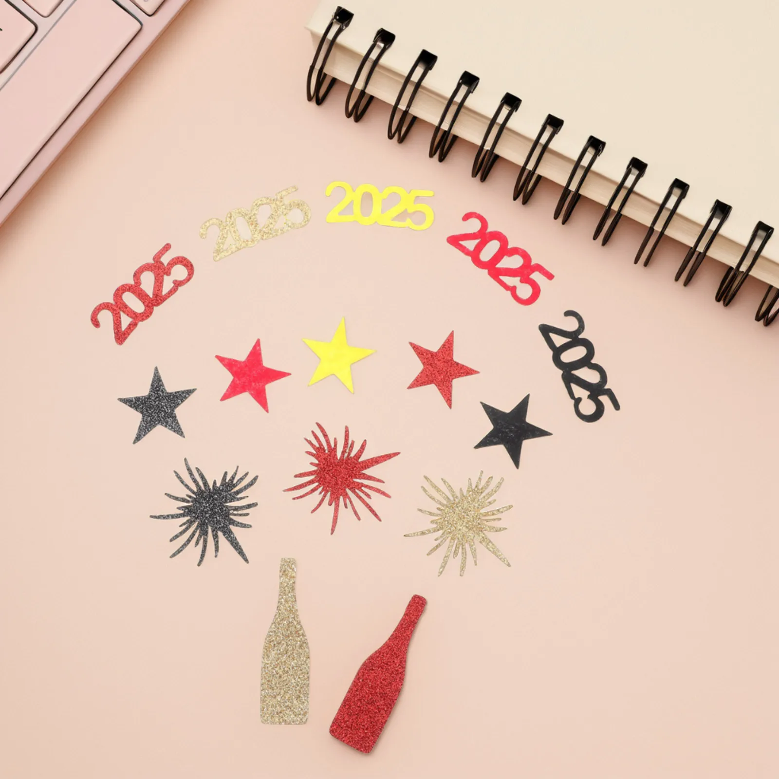 

50Pcs New Year Table Decorations Glitter Confetti Felt Sprinkles for Party Scene Setup and Photo Props New Year Decor