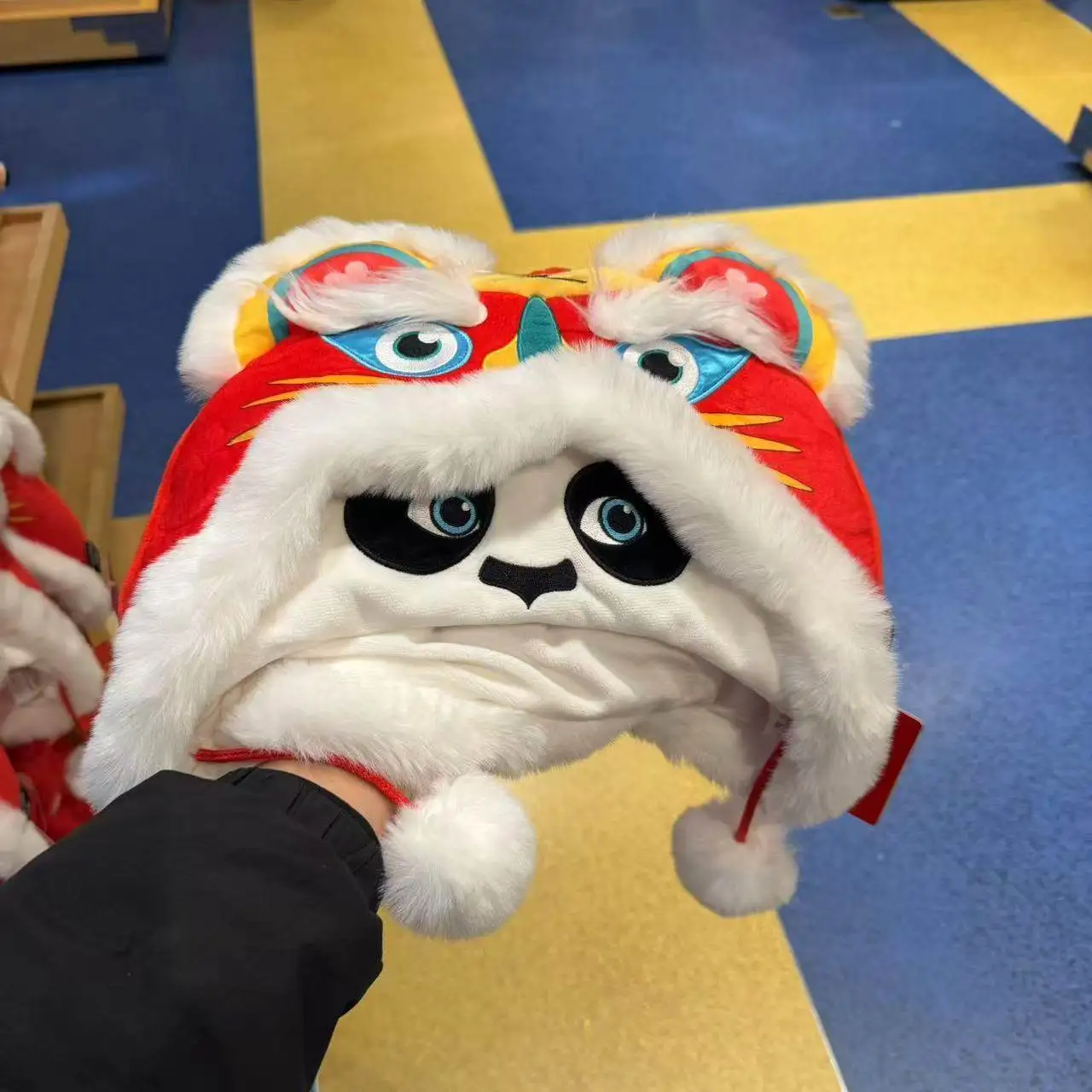 ‌‌Beijing Universal Studios Kung Fu Po 2026 New Year Plush Headband Children and Adults Party Costume Hat Festival Gift