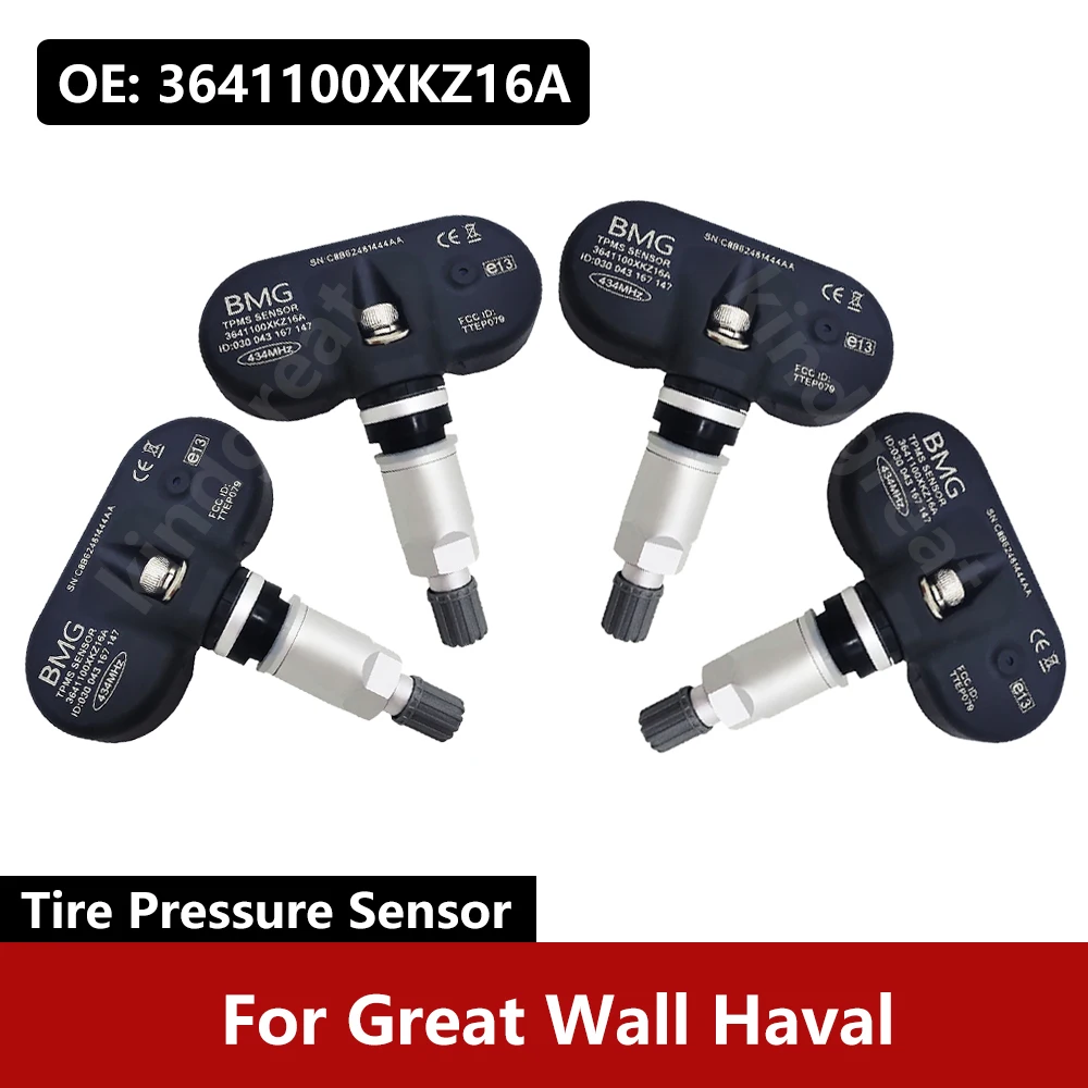 

4PCS/Lot For Great Wall Haval H6 M6 434Mhz Car TPMS Sensor Tire Pressure Sensor Monitoring System 3641100XKZ16A