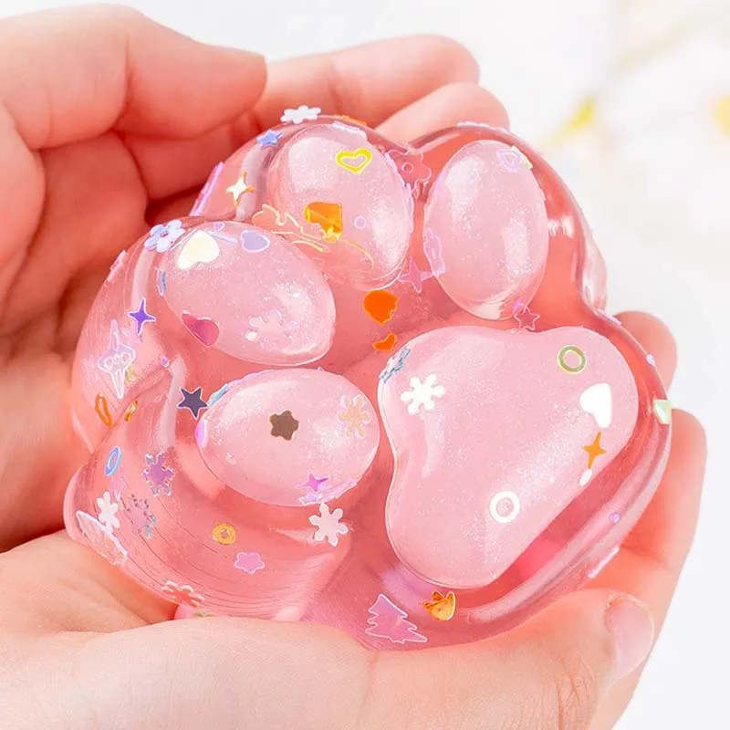 Neue Kawaii Squishy Katzenpfoten-Quetschspielzeuge, klebrige Fidget-Stressabbau-Spielzeuge, neuartige Partygeschenke für Kinder und Erwachsene