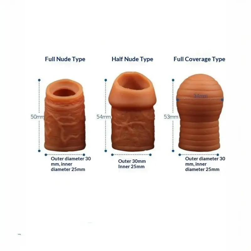 1/3Pcs Silicone Cock Ring Sex Toys For Men Penis Enlargement Glans Foreskin Rings Male Chastity Cage Penis Massage Lock Delay - view 6