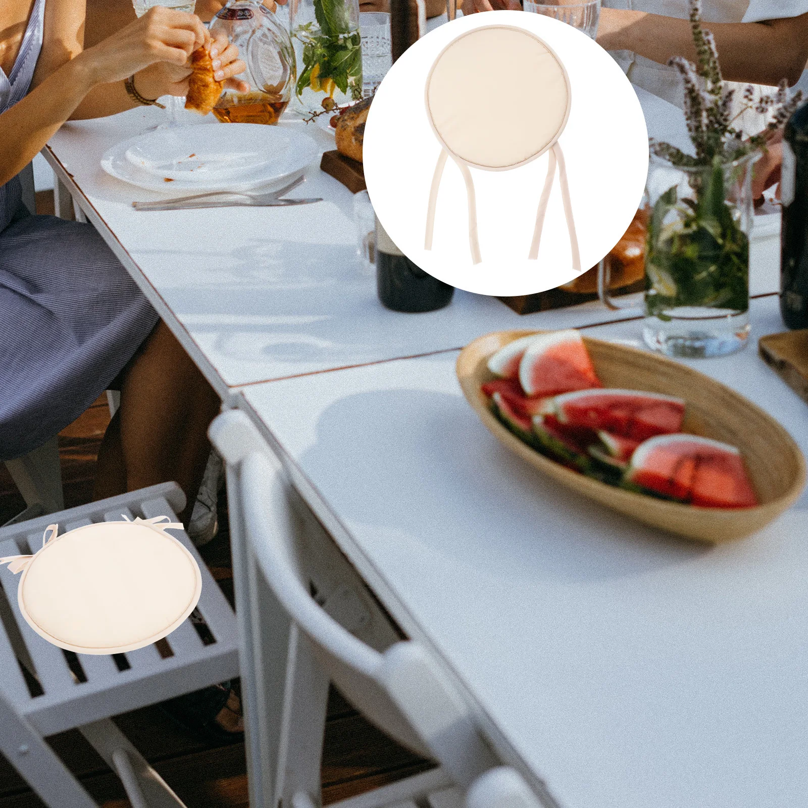 

2Pcs Thick Sponge Chair Cushion Soft Seating Pad for Dining Living Room Office Round Seat Cushion Comfortable Chair Mat