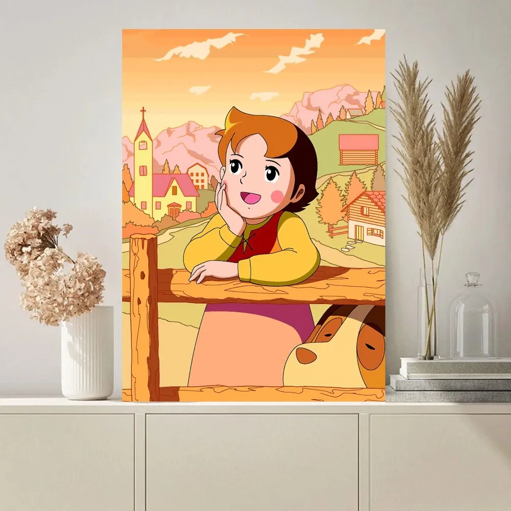 Cute Heidi Poster Paintings on The Wall Picture for Living Room Interior Painting Room Decoration