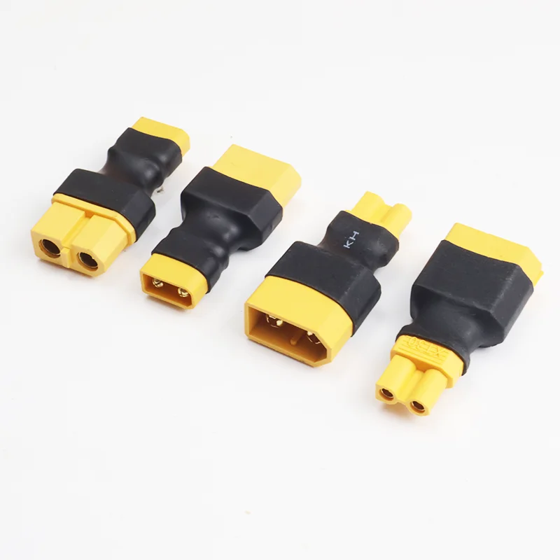 محول موازي 5 قطعة XT60 إلى XT30 محول موصل ذكر/أنثى التوصيل تحويل لاستبدال بطارية ليثيوم ESC توسيع