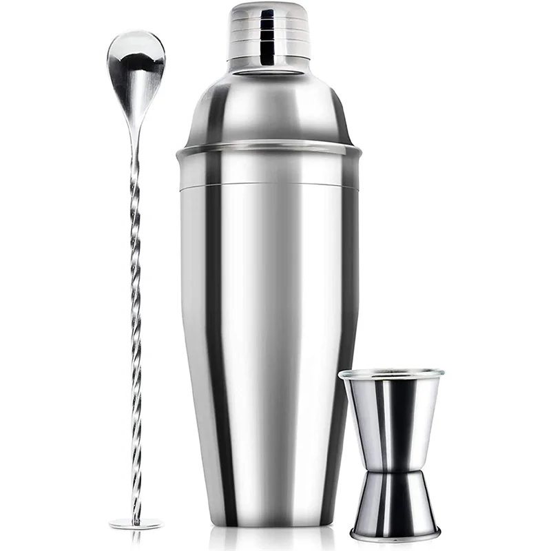 

ABUH-24Oz Professional Beverage Mixer Bar Set - Professional Alcoholic Drinks Shaker And Gage & Mixing Spoon Set