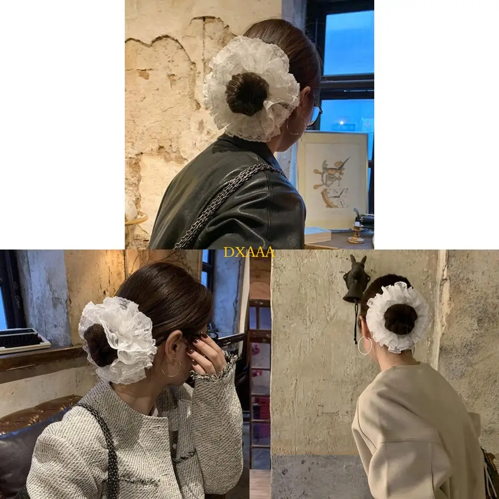 

DXAA Delicate Lace Hair Scrunchie Women’s Accessory Practical Hair Decoration