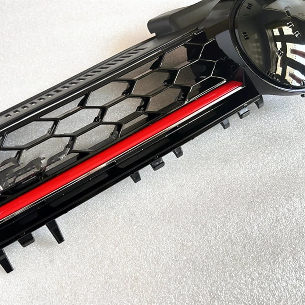 For Volkswagen Golf 7 MK7 Non-GTI 2014-2017 Car Front Bumper Grille Honeycomb Grilles GTI Style Racing Grill Body Kit