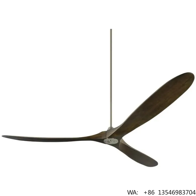 Modern Design New Arrival Big Size Steel 72 Inch Solid Wood Blade Hall 72'' DC Decorative Ceiling Fan for Home