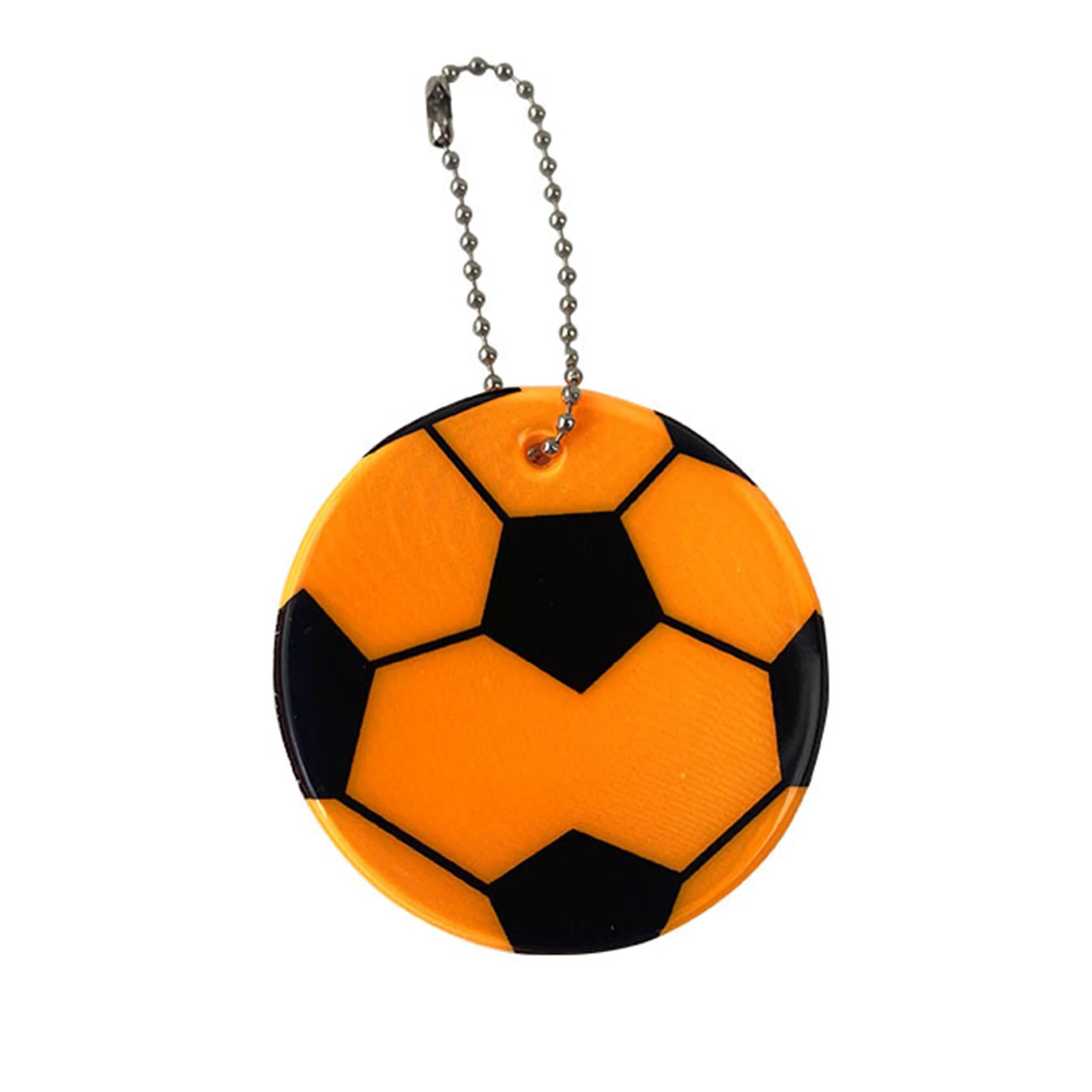 Football Reflective Keychain for Kids Night Safety Key Chain for Bags Backpack Pendant Reflector for Things Traffic Security