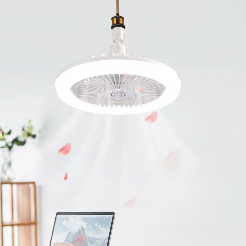 

Nordic Ceiling Fan Lamp Modern Simple Bedroom Lamp Dining Room Lamp Fan Invisible Ceiling Fan All-in-one Lamp With Fan For Bedro