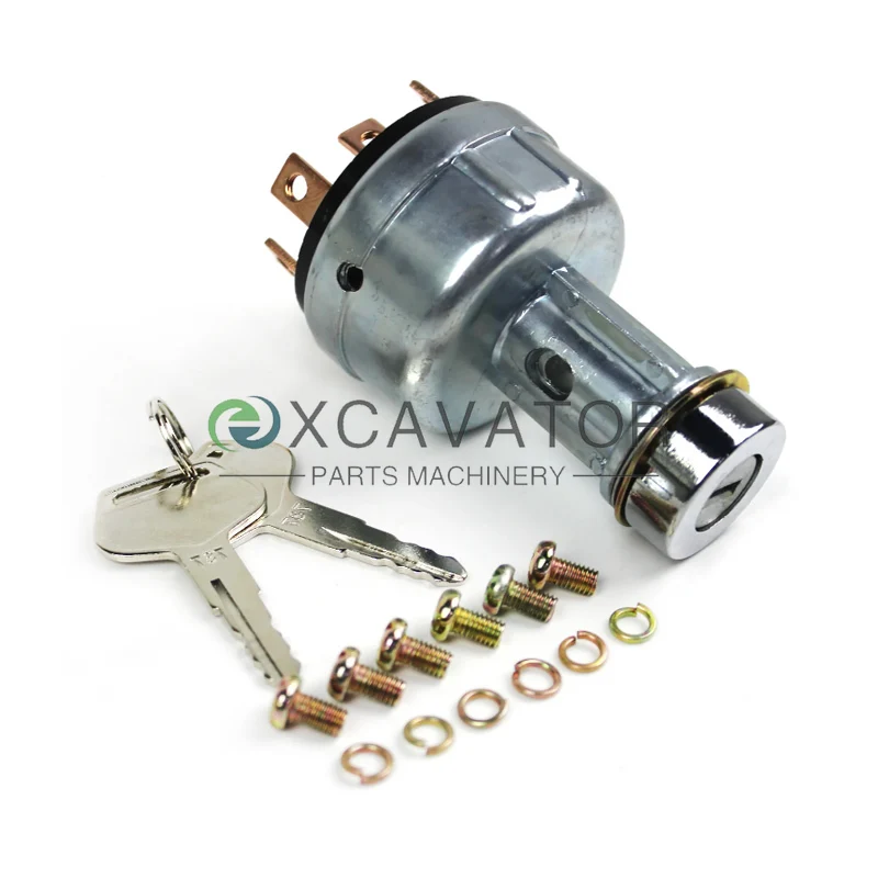PC200 Key Ignition Switch 6 Pin 08086-10000 08086-00000 22B-06-11910 for Komatsu PC200-1 PC200-2 PC200-3 PC200-5 PC200-7 PC300-7