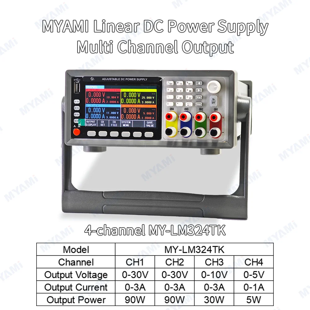 مصدر طاقة تيار مستمر خطي قابل  - مراجعة Programmable Dc Power Supply 60V 5A وسعره