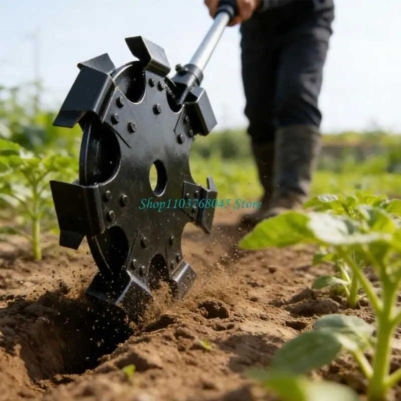 R53F 65Mn Steel Weeding Wheel Blade For Small Tillers With Multifunction Gardening Tool Durable And Piercing Mower Accessories