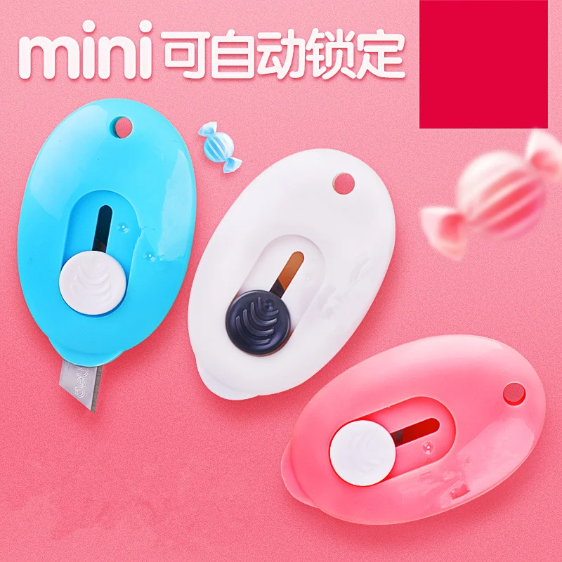 3pcs High Quality Mine Cutter Letter Opening Utility Knife Box Cutter Retractable Razor Blade Knife