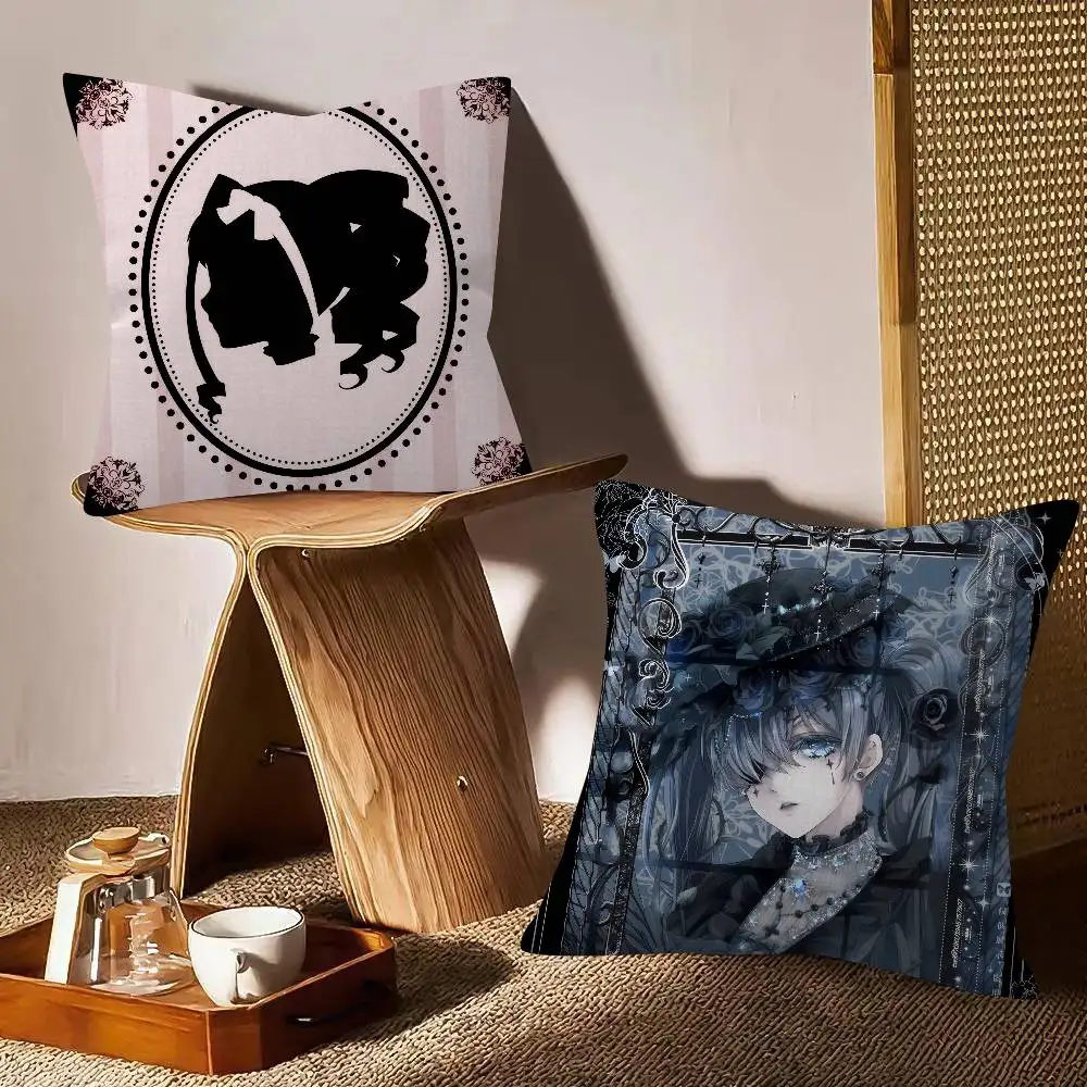 Anime B-Black B-Butler Cushion  Maple Design Cushion Cover Happy Autumn Harvest decor Holiday Decorati Pillow Cover - view 4