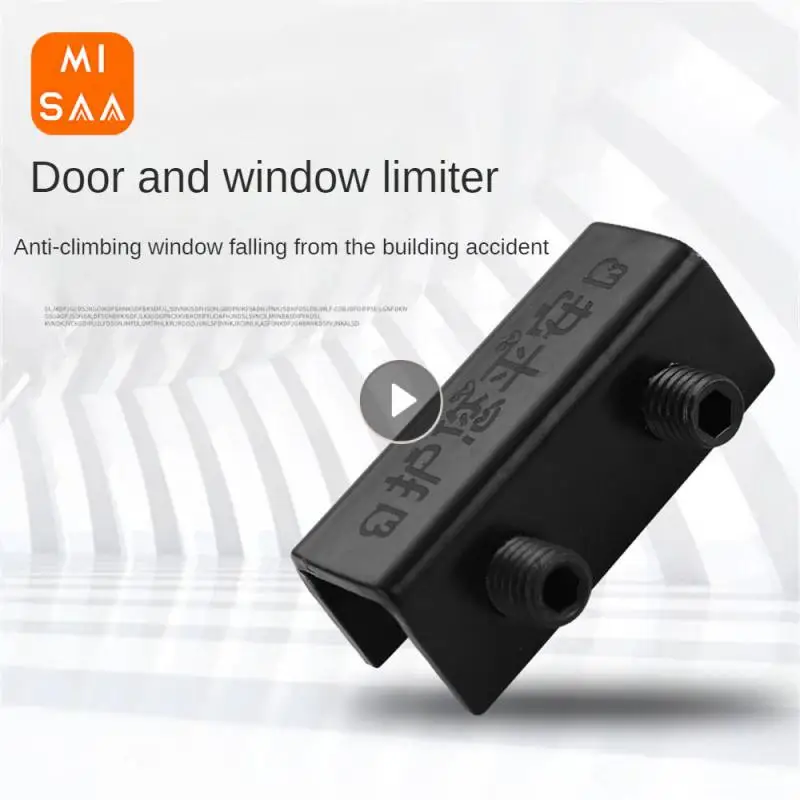 Safety Lock Anti Theft No-drill Install Zinc Alloy Wedge Safety Lock Sliding Window Security Locks Adjustable