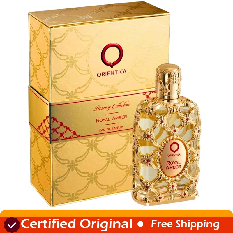 Orientica Luxury Collection Royal Amber Eau De Parfum - Bergamot, Melon, Pineapple, Fruity, Gourmand, Amber, Woody 2.7oz / 80ml