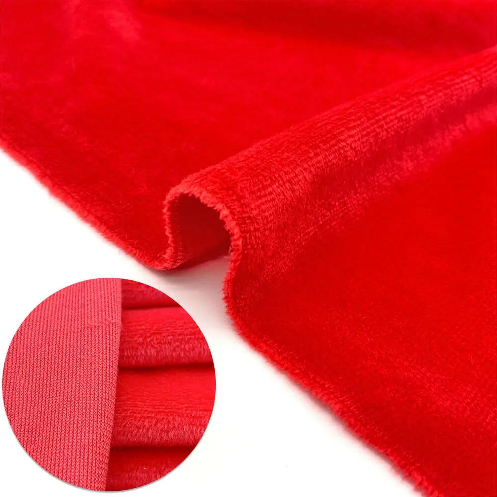 Big Size Solid Color Short Plush Velvet Fabric Super Soft Diy Handmade Home Textile Toy Apparel Cushion Pillow Blanket Material