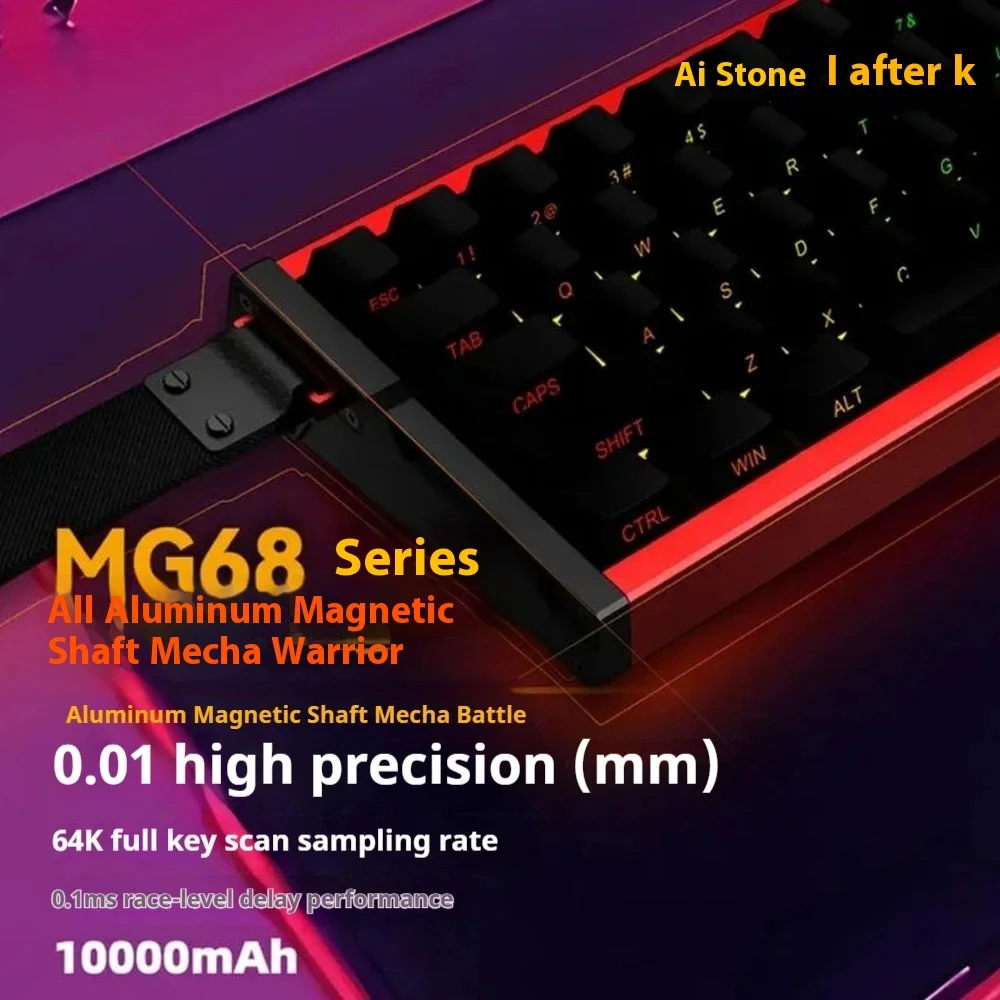 Irok MG68 MAX لوحة المفاتيح المغناطيسي التبديل الساخن مبادلة RGB 8K ألعاب لوحة المفاتيح الميكانيكية الكمبيوتر ملحقات الألعاب الرياضية الإلكترونية هدية مخصصة