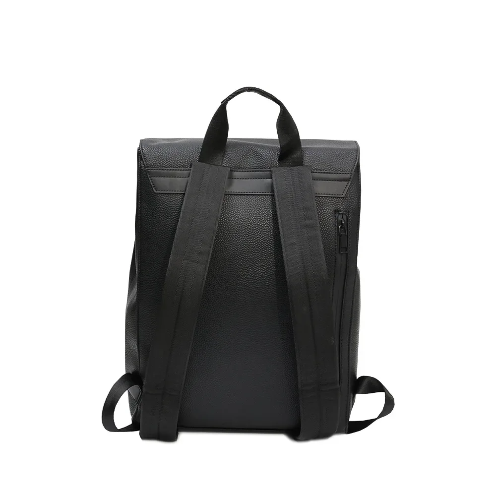 Luxuriöser Mode-Rucksack für Herren, Große Kapazität Reisetaschen, Herren-Rucksäcke aus Weichem PU-Leder, Laptop-Taschen mit Klappe, Schultaschen für Männer, Büchertaschen – Detail 7