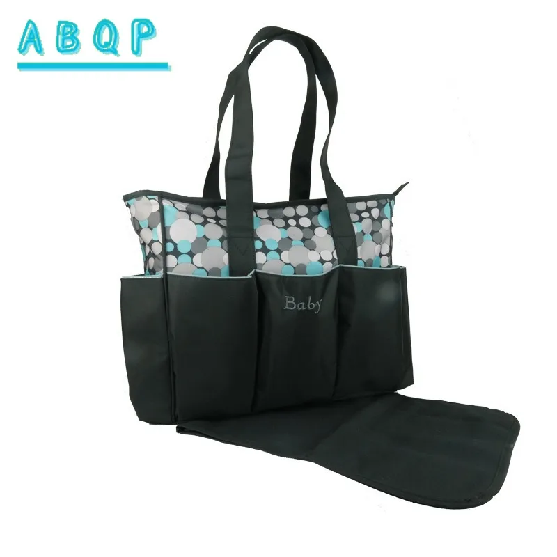 Diaper Bag Handbag Luxury Brand 5-piece Set Baby Diaper Handbag Large Capacity Fashionable Portable Baby Products Storage Bag