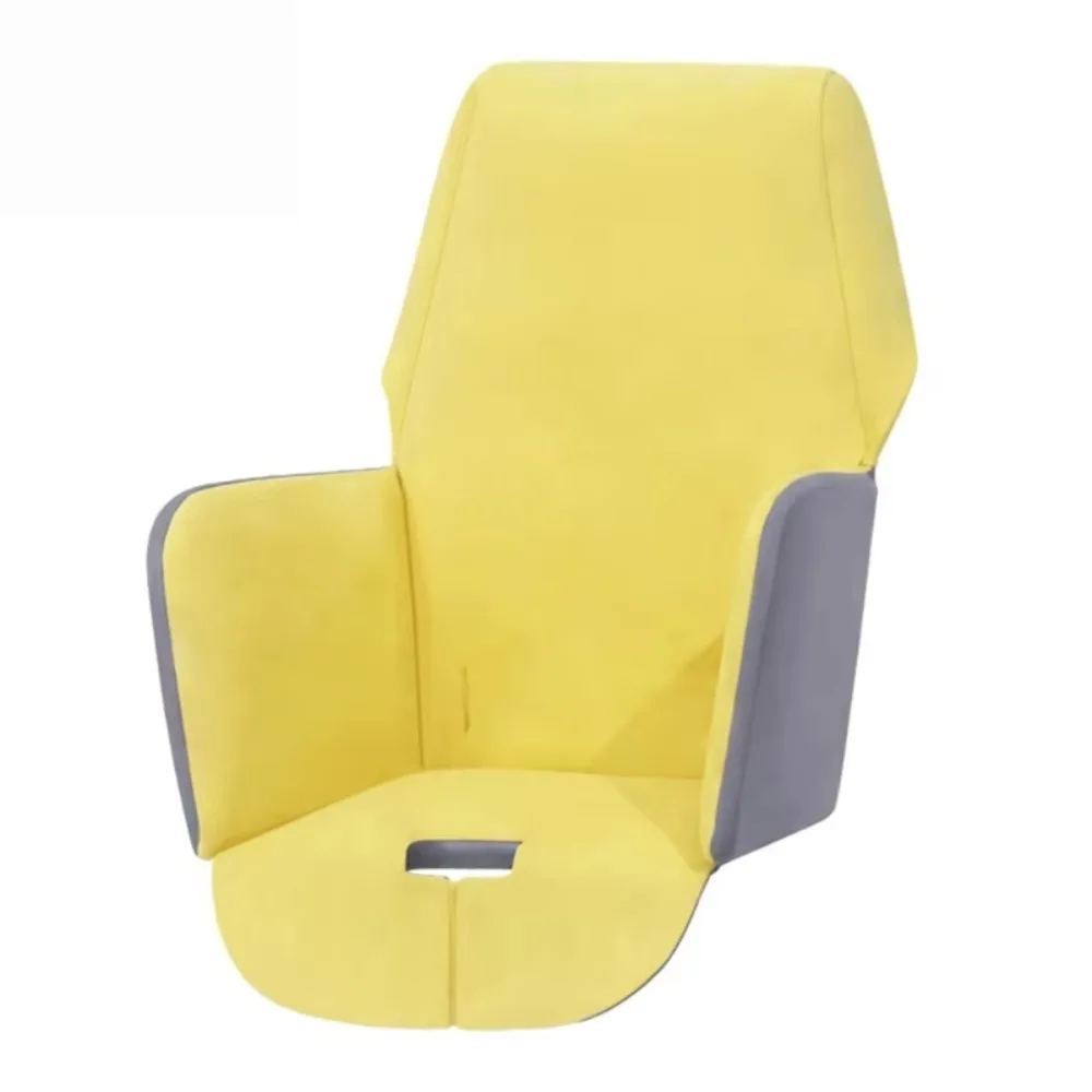 Soft Baby Dining Chair Seat Cover Comfortable Breathable Breathable Pad Liner Yellow Polka Dots High Chair Accessories Eatting