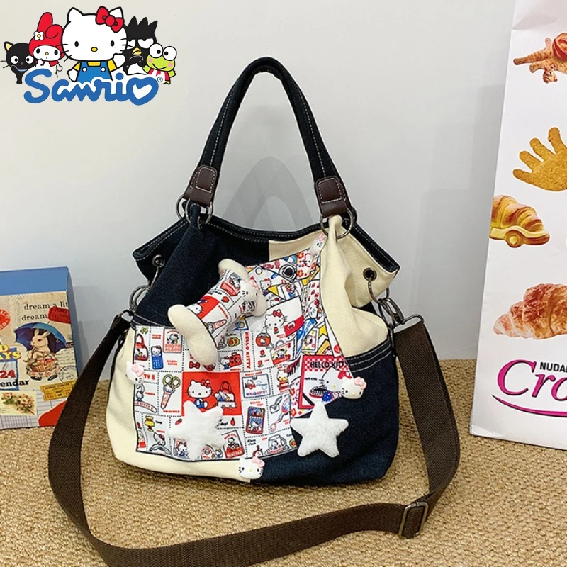 

Hello Kitty New Women's Handbag Large Capacity Fashion Women's Shoulder Bag Cartoon Fashion Personality Women's Bag High Quality