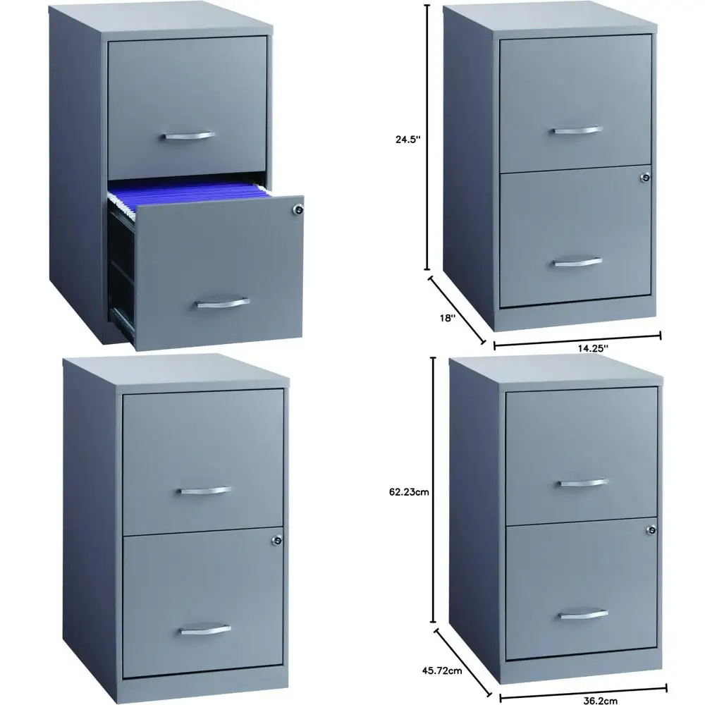 

Platinum Gray 18-Drawer Home File Cabinet