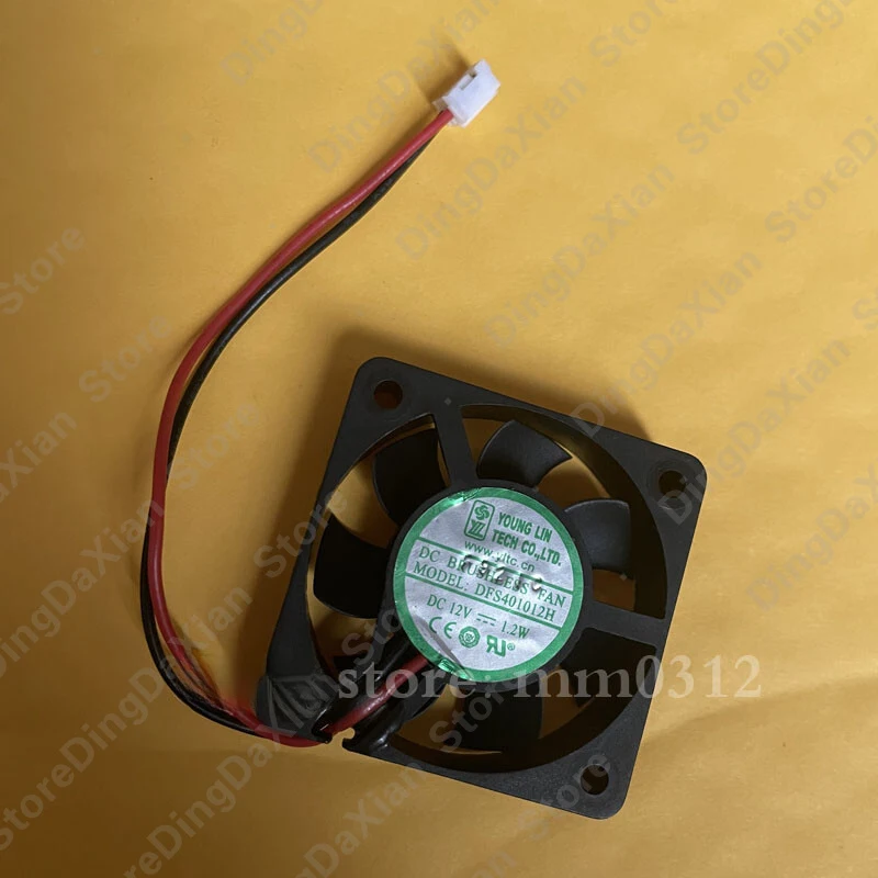 D+ For YOUNG LIN DFS401012H 1PCS 12V 1.2W 4CM 2-Pin Ultra-Silent CPU Cooling Fan 4010 40×40×10mm
