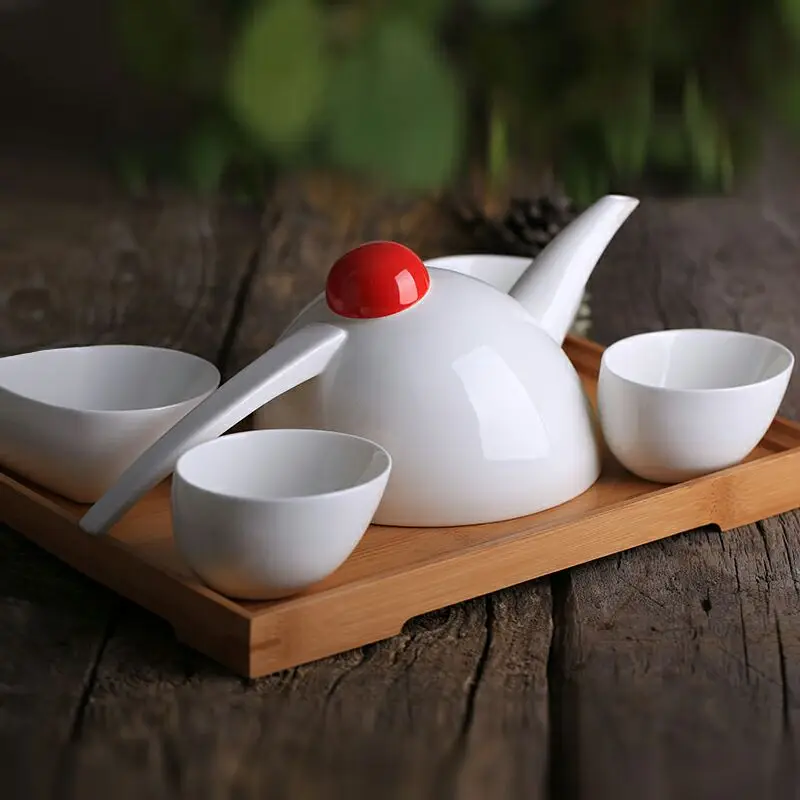 Complete Set Kung Fu Tea Set Teapot Gift Set Bone China Ceramic Tea Set