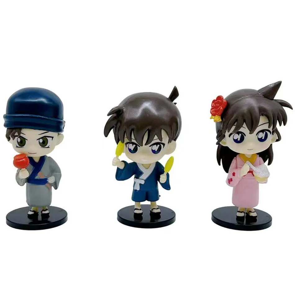 Venda quente anime detetive conan figuraasha escocês shinichi kudo tooru amuro masumi sera brinquedos kawaii pvc modelo boneca ornamentos
