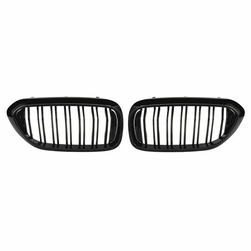 

NEW-For BMW G30 G31 5-Series 530I 540I 2017-2020 Glossy Black Car Front Kidney Grille Grill