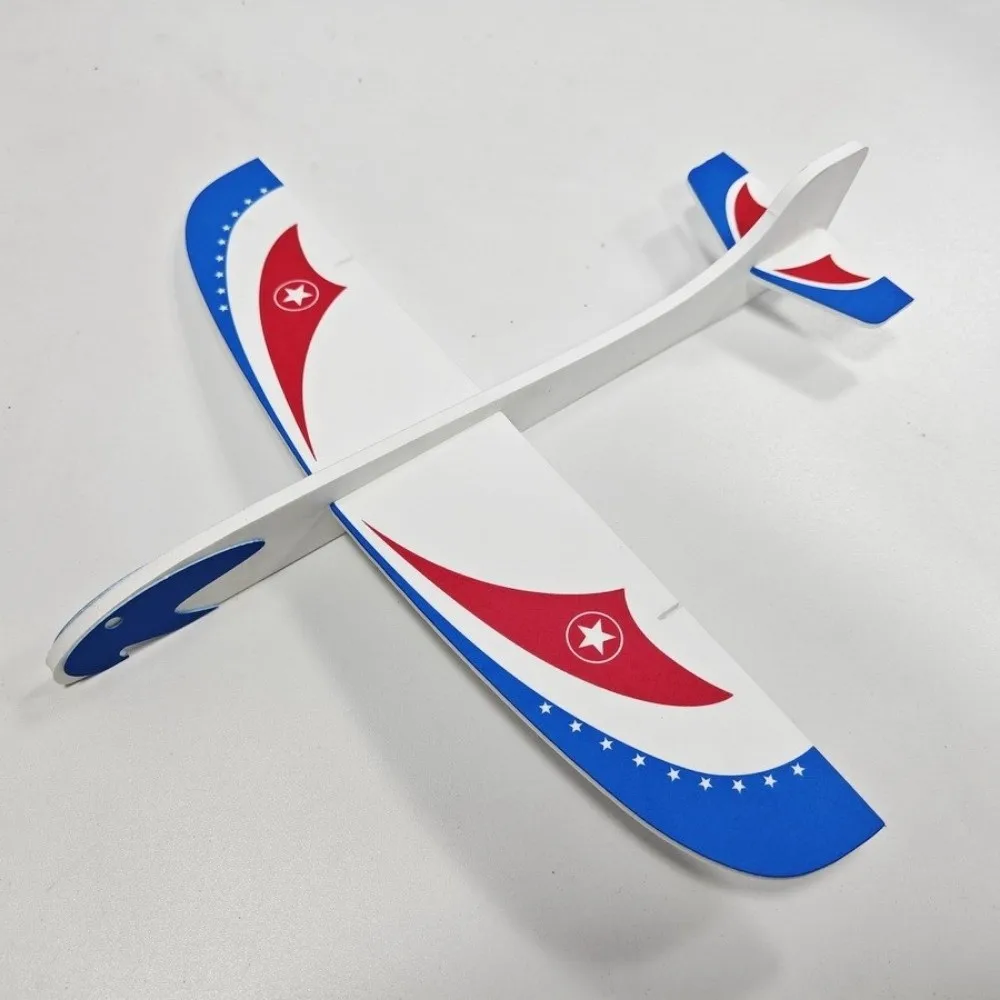 

DIY Hand Throw Flying Glider Planes Adjustable Center 2 colors Elastic Rubber Band Powered Assembly Model Toys For Children