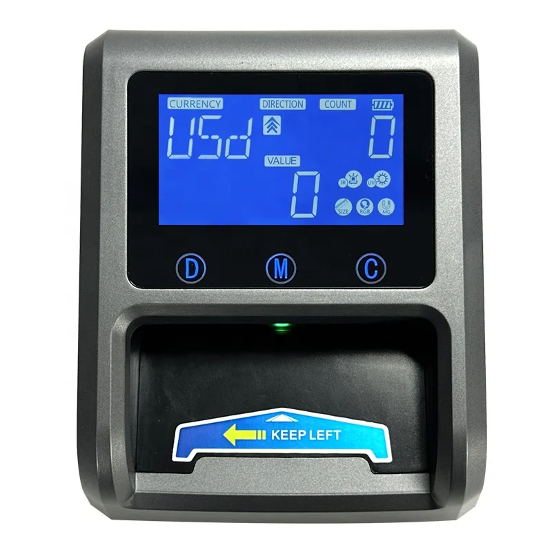 600C Money Detecting Machine  Israel Mini Fake Bill  Banknote Counters Handy Mix Value Detectors