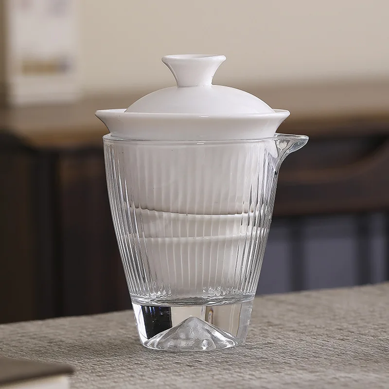 Travel Set Portable White Porcelain Gaiwan Quick Tea One Pot Three Cups Outdoor Trip Ceramic Welfare Business Gift