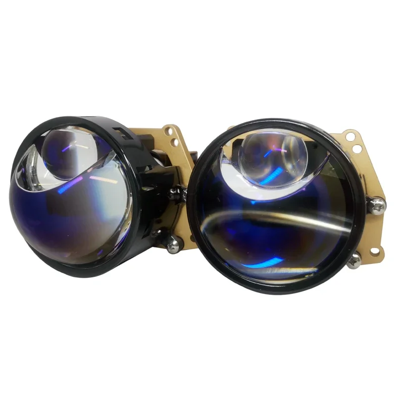 Super bright 3inch bi led blue tinted lens projector headlights universal waterproof auto lamp with beam