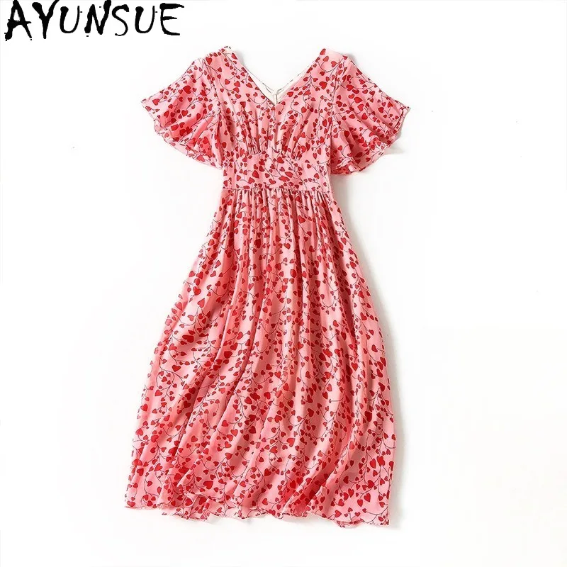 

AYUNSUE элегантные платья для женщин, вечерние, свадебные, длинные платья с v-образным вырезом, розовое платье, женская одежда, высокое качество, Vestidos Para Mujer