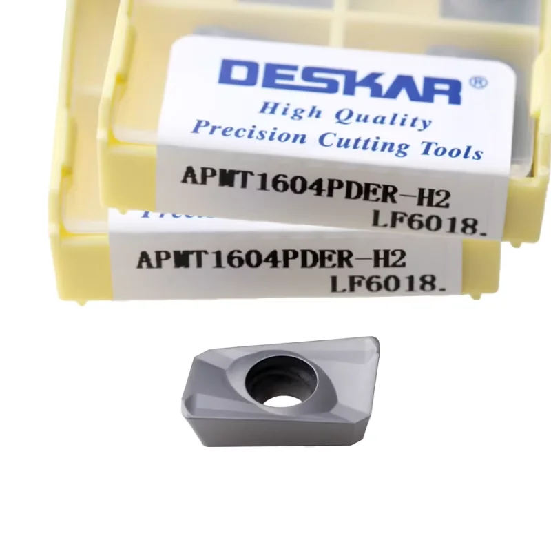 

10pcs Deskar Apmt1135pder-h2 Lf6018 Apmt1135pder-m2 Lf6018 Apmt1135pder-xm Lf6018 Milling Cutter Cutting Carbide Inserts