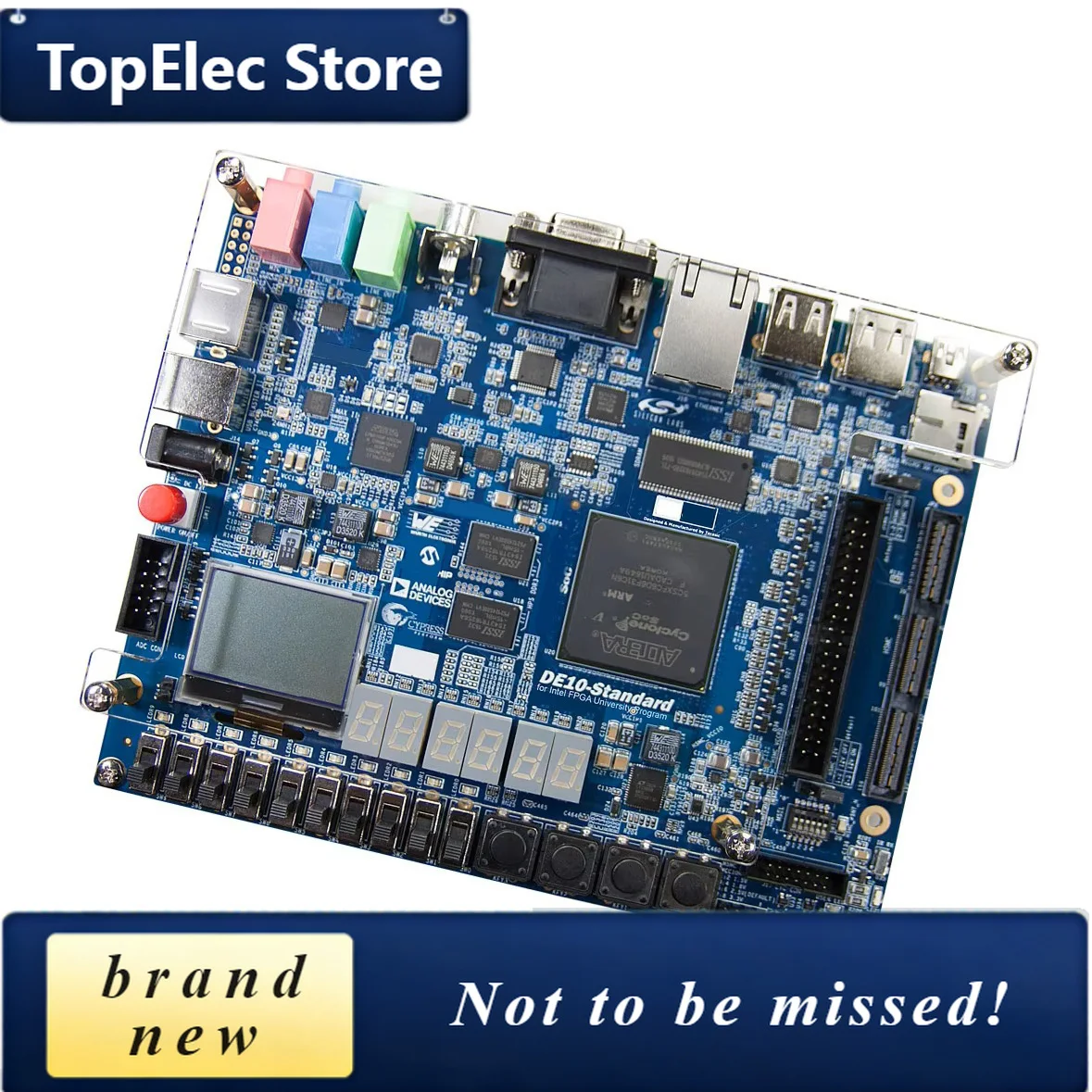 TopElec Educational DIY Kit For Altera CycloneV SoC FPGA, 5CSXFC6D6F31C6N DE10-Standard Development Board Hardware With ADC Inte