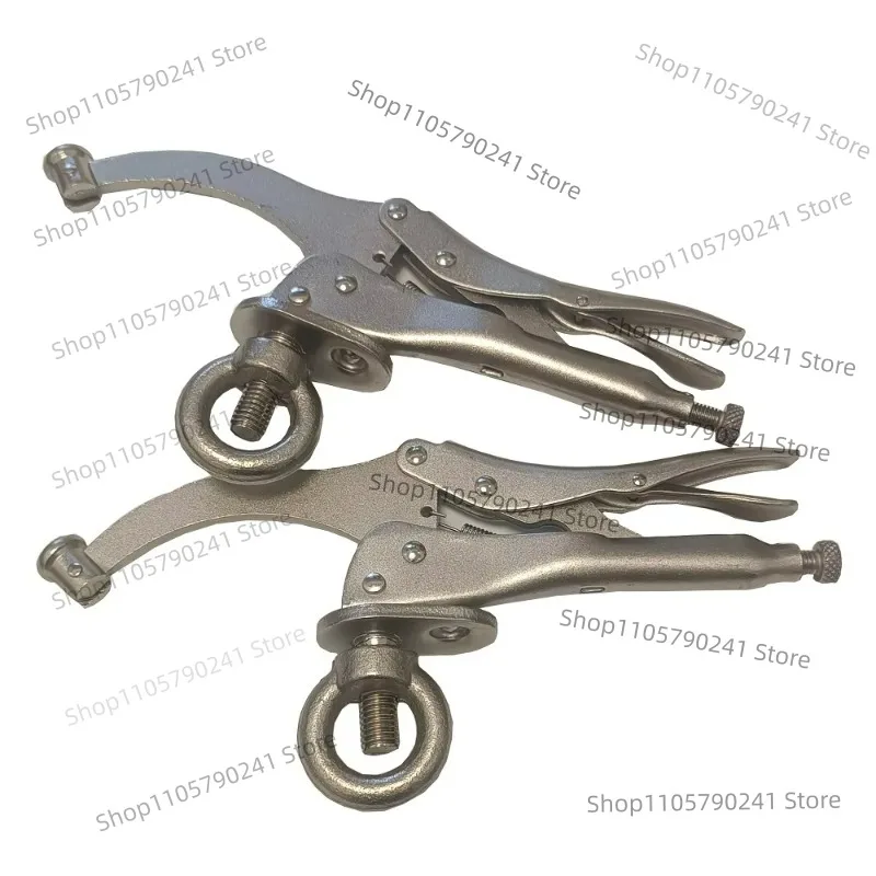 2Pcs 9 Inch Drill Press Vice Clamp Holding With Lock and Release Lever Locking Pliers Woodworking Metal Repair Hand Tools