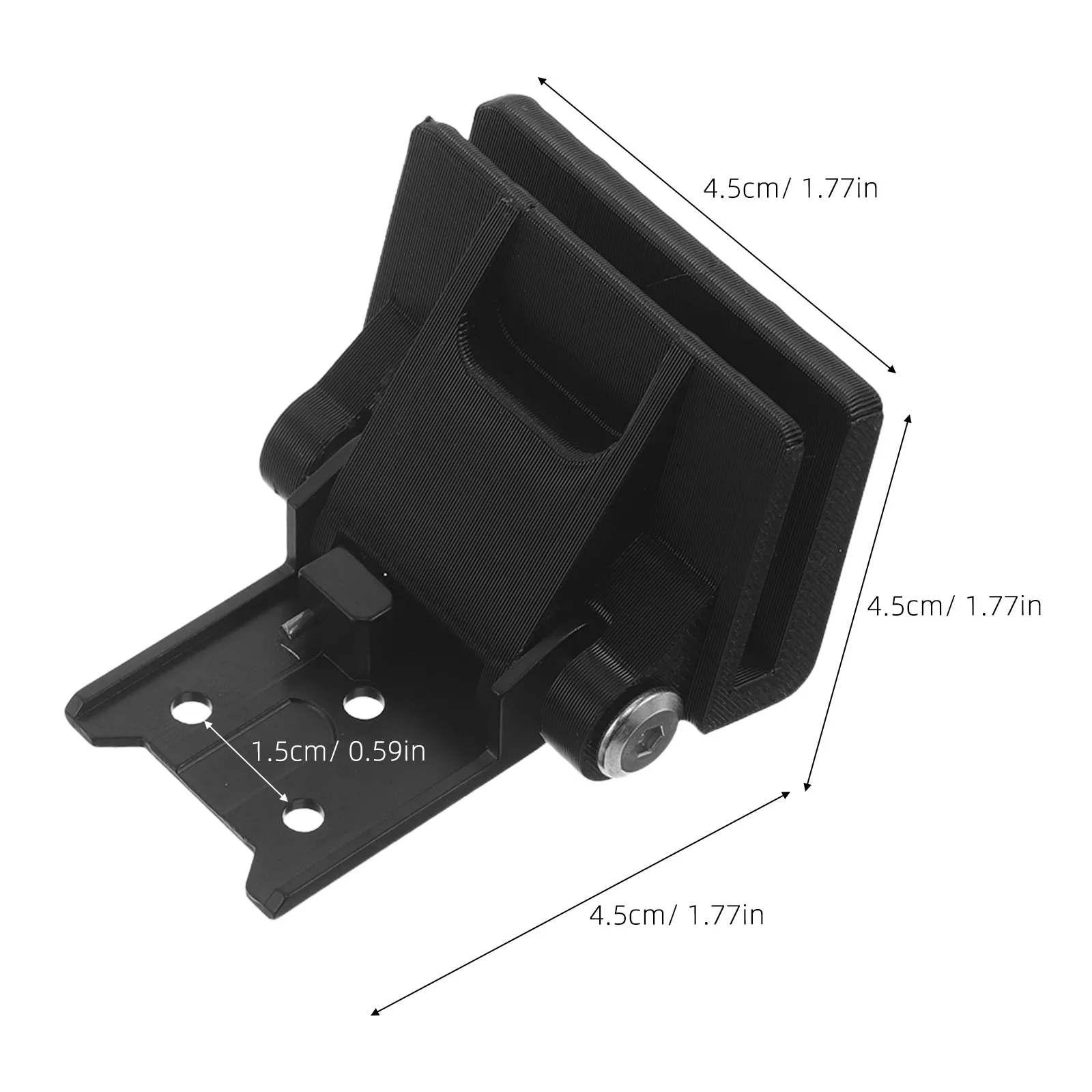 2Pcs Black Plastic Turntable Dust Cover Hinges Universal Replacement Parts Smooth Lid Movement Precision Record Player Hardware