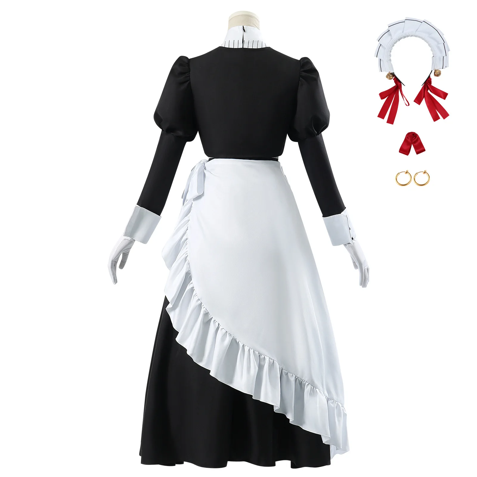 Anime You are Ms. Servant Cosplay Costume Maid Dress Xue Cosplay Lolita Dress Wig Halloween Carnival Party Dress for Women Girls