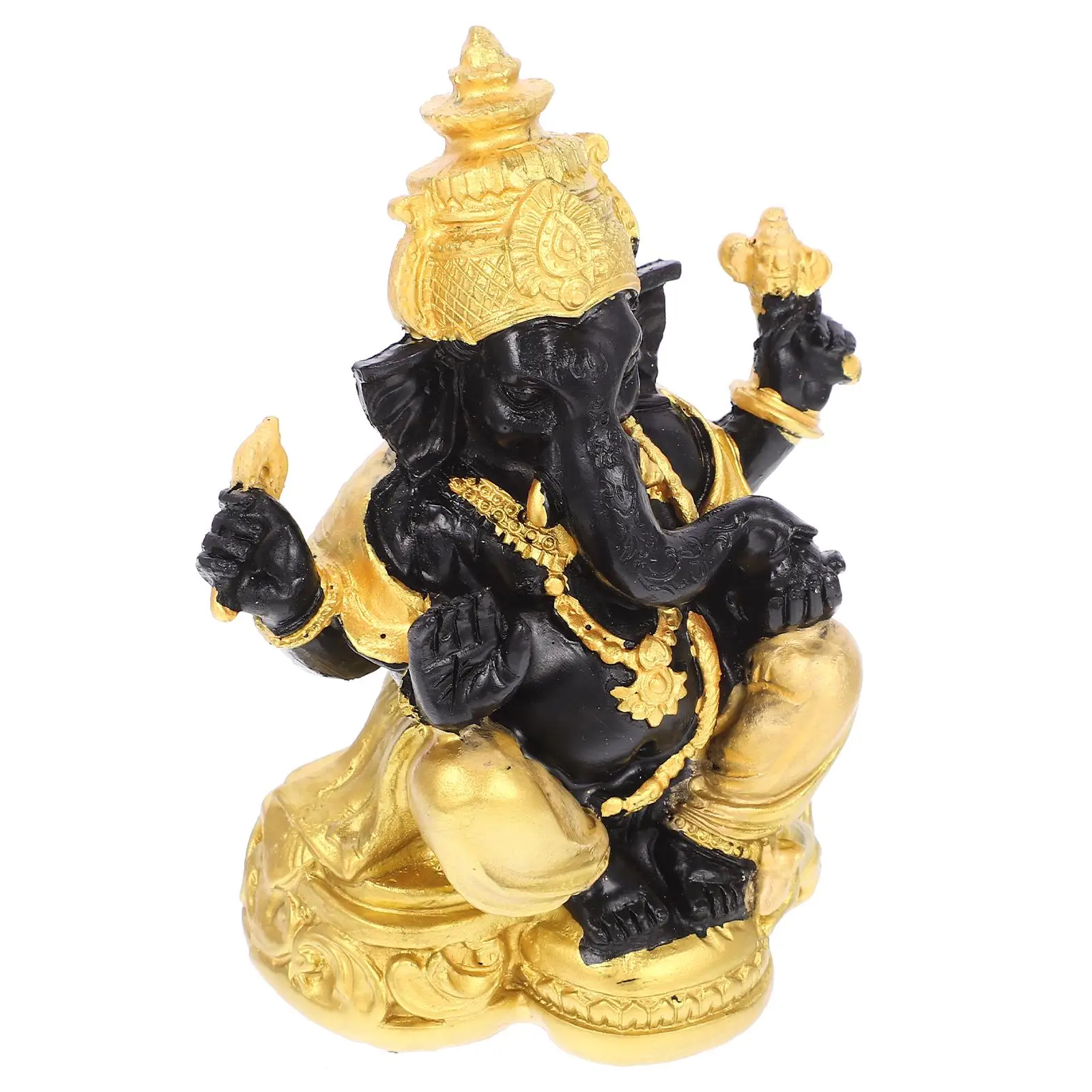 

Elephant Ornament Buddha Statue Home Decor Small Wealth Sculpture Resin Adornment Baby