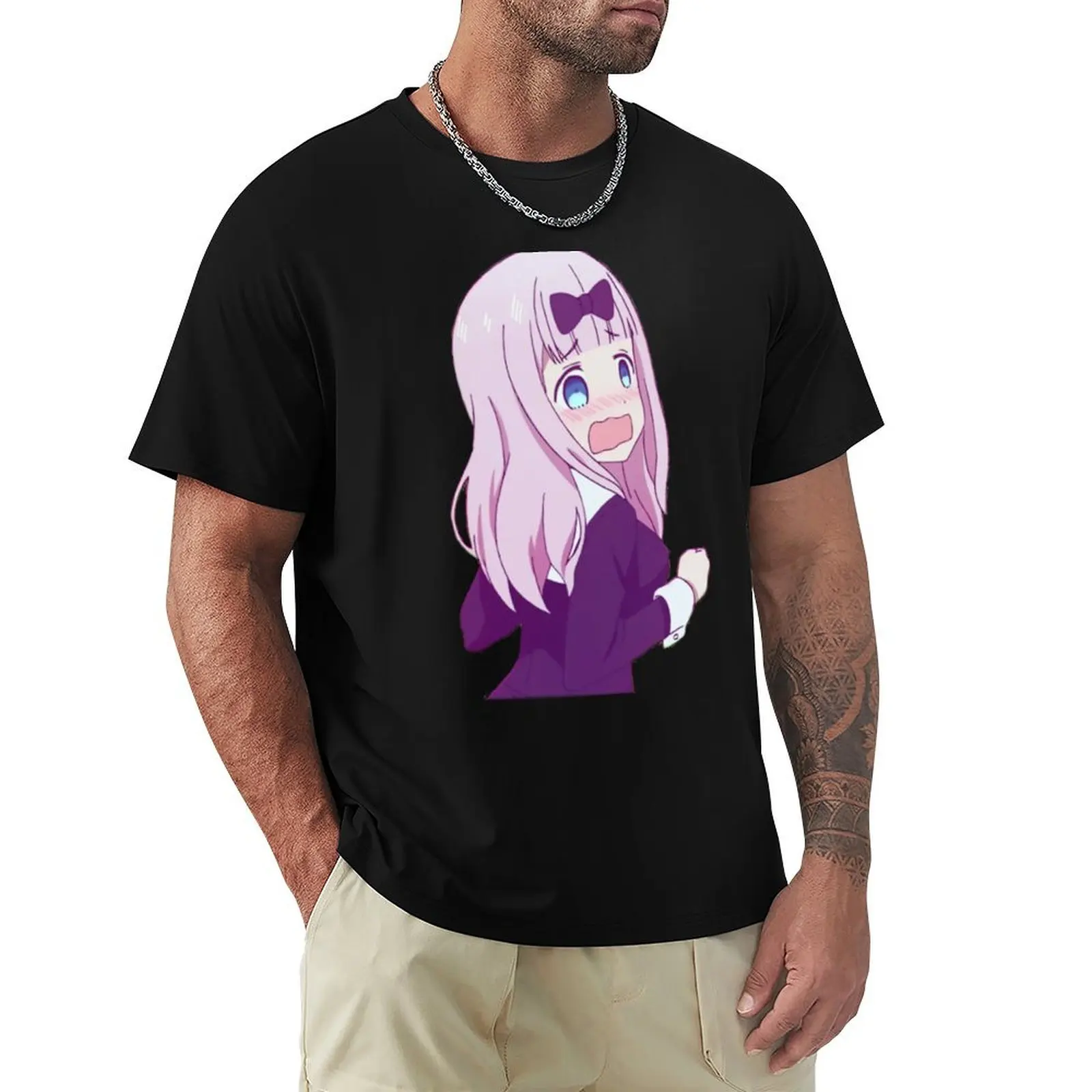 Chika Embarrassed Design T-Shirt oversized t shirt custom t shirt anime outfits for men