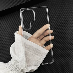 For Samsung Galaxy S26 S25 Edge Ultra Plus FE Hard PC Camera Protect Case Ultra Thin Clear Plastic Full Cover Protective Skin